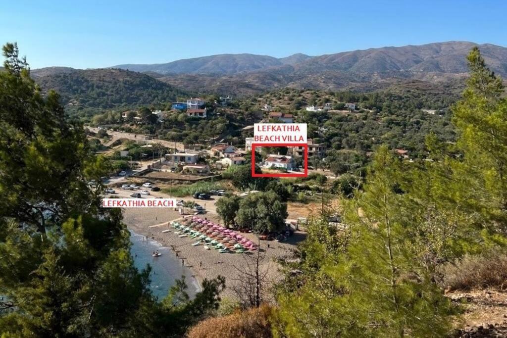 Lefkathia Beach Villa - Gated Beach-Front Private Villa At Lefkathia Beach, Chios! Volissos エクステリア 写真